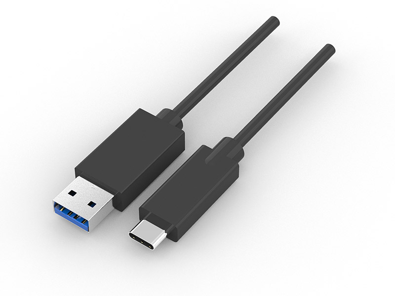 Type-C M- USB3.0 M cable molding