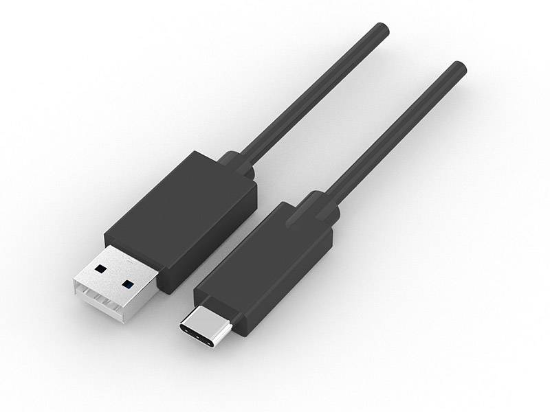 Type-C M- USB2.0 M cable molding