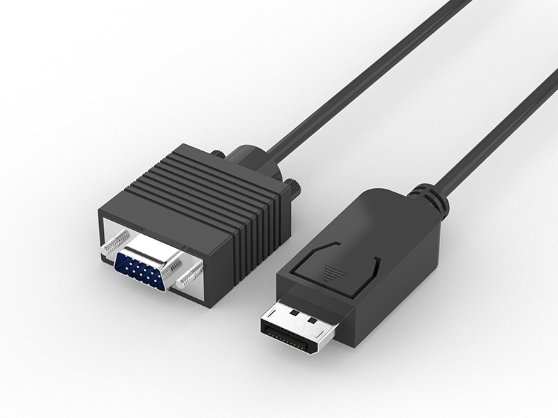 Display Port Male to VGA Male Cable